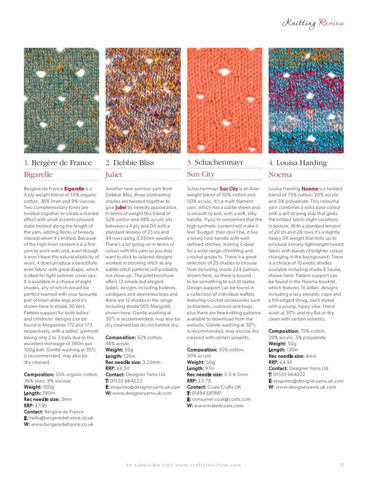 Knitting Magazine  June 2014 - 輕描淡寫 - 輕描淡寫
