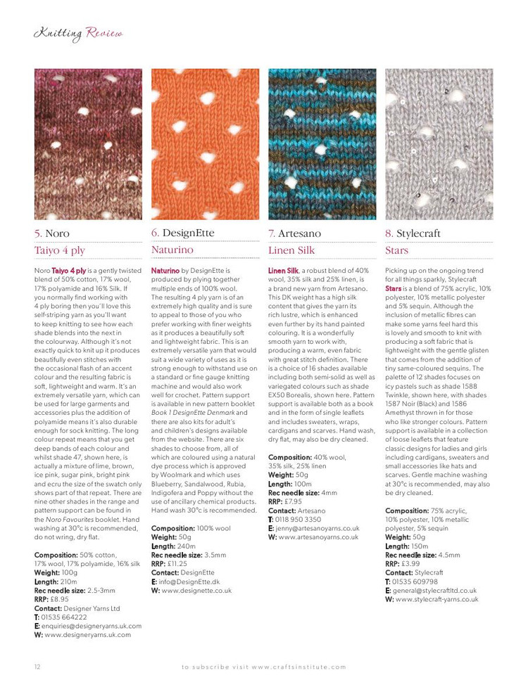 Knitting Magazine  June 2014 - 輕描淡寫 - 輕描淡寫