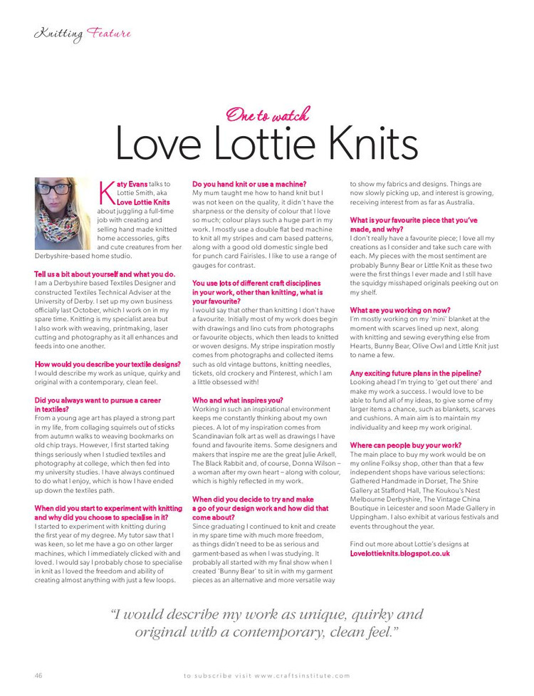 Knitting Magazine  June 2014 - 輕描淡寫 - 輕描淡寫
