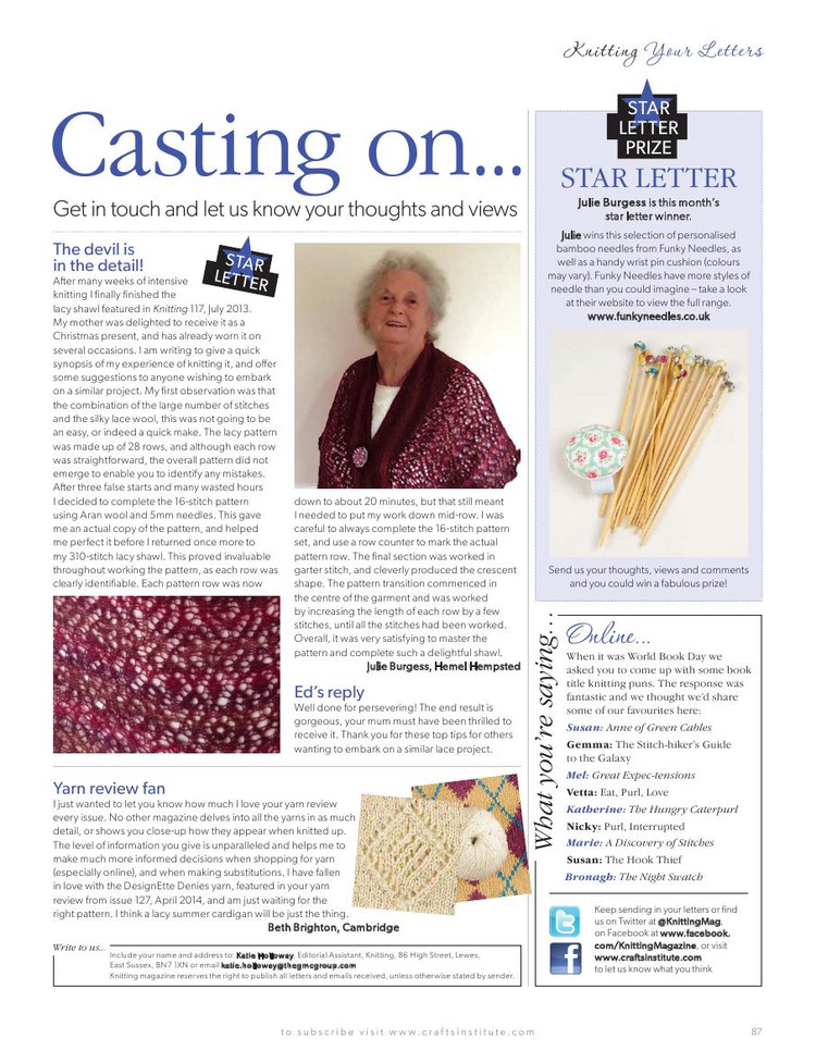 Knitting Magazine  June 2014 - 輕描淡寫 - 輕描淡寫