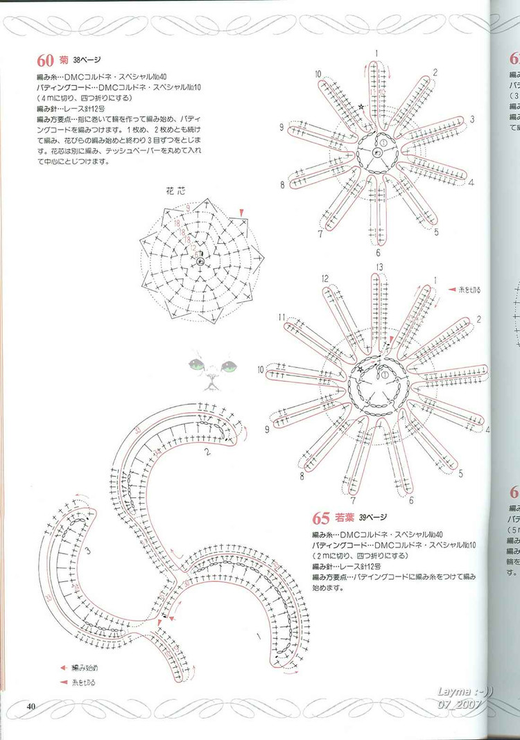 日文花飾128(1) - 木棉花 - 雨茫茫，霧茫茫，盼望花開，花已落……