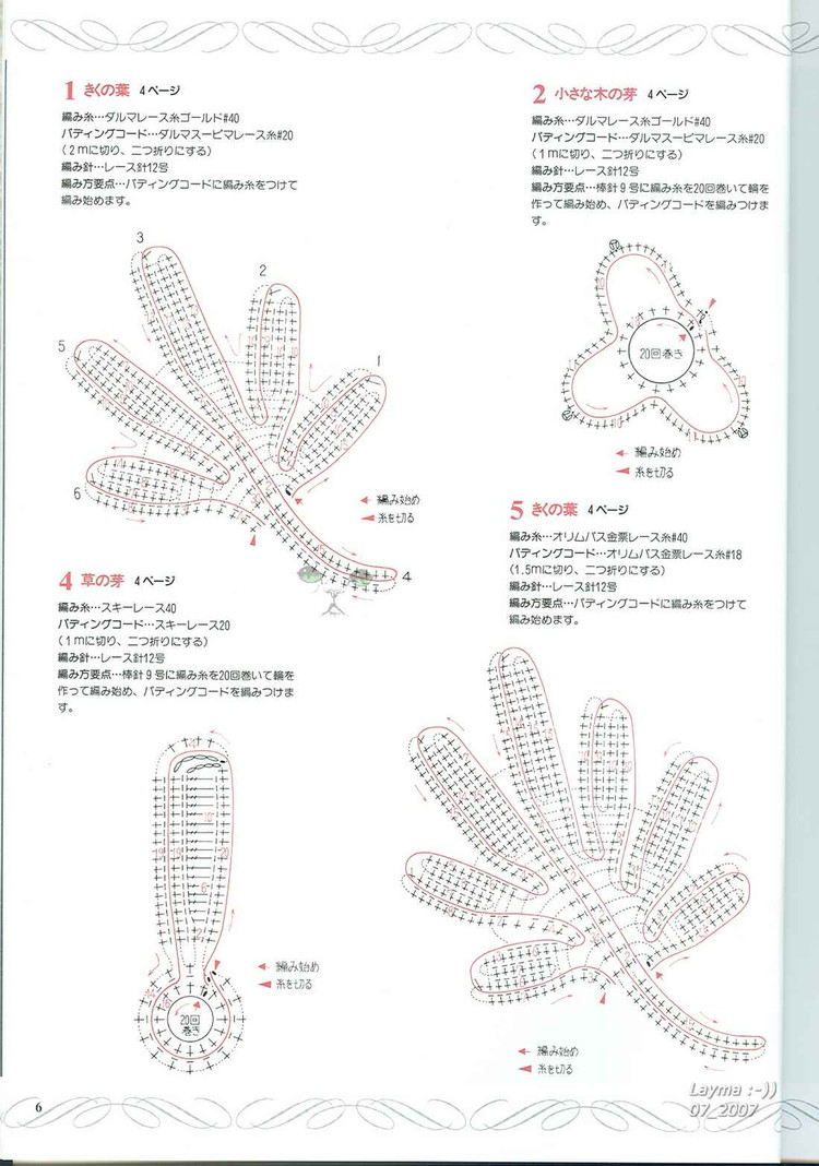 日文花飾128(1) - 木棉花 - 雨茫茫，霧茫茫，盼望花開，花已落……