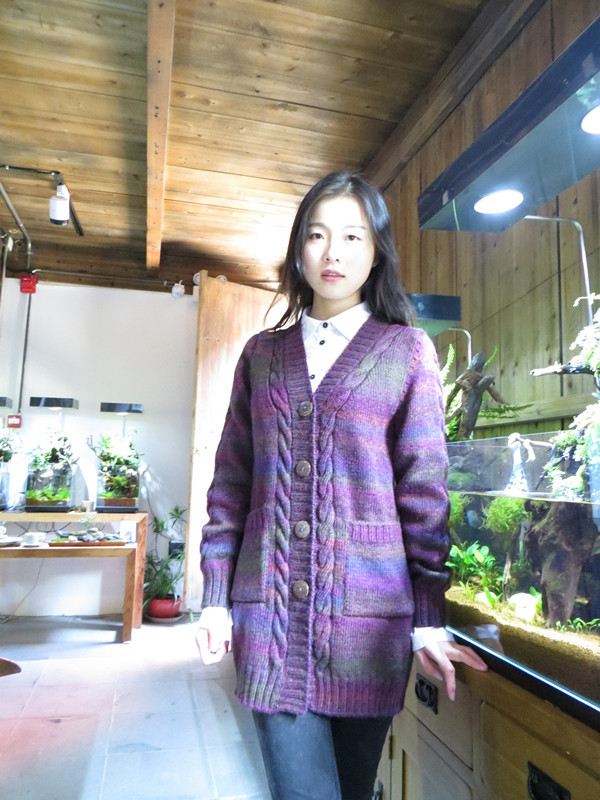 潤色之美 女士氣質(zhì)顯瘦開衫（視頻) - 明月的棒針?biāo)囆g(shù) - 明月的棒針?biāo)囆g(shù)