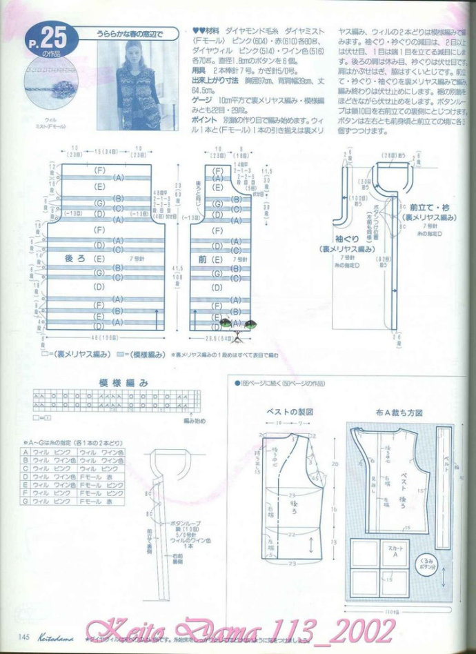 【引用】毛糸だま2002年春號 NO.113  - 荷塘秀色 - 茶之韻