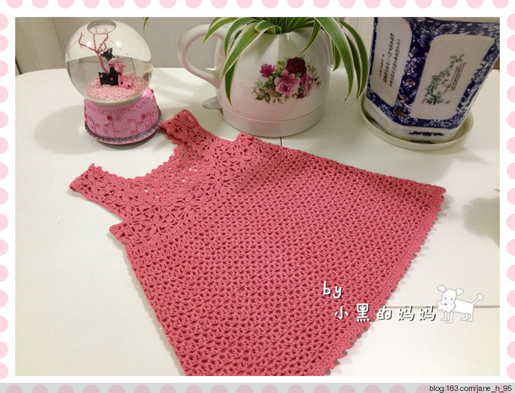 ☆手工☆ 201513※小蘿莉的背心裙 - 小黑的媽媽（忘憂草） - 東籬小筑