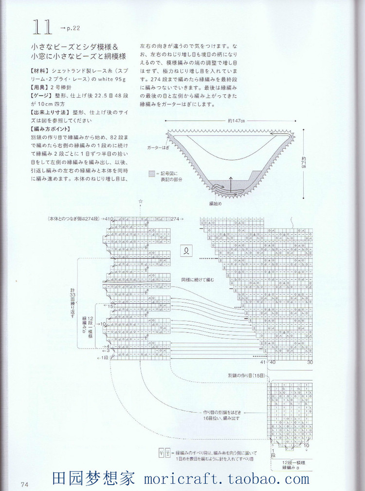 設(shè)得蘭少女系列棒針蕾絲編織 日本嶋田 俊之 - 壹一 - 壹一的博客