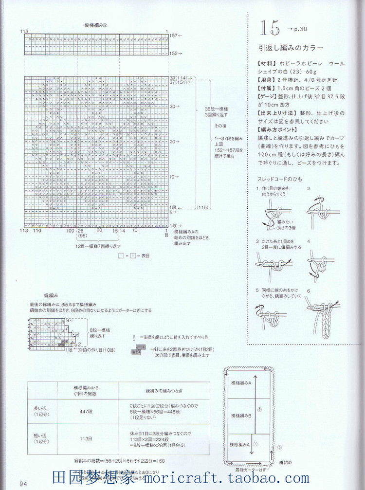 設(shè)得蘭少女系列棒針蕾絲編織 日本嶋田 俊之 - 壹一 - 壹一的博客