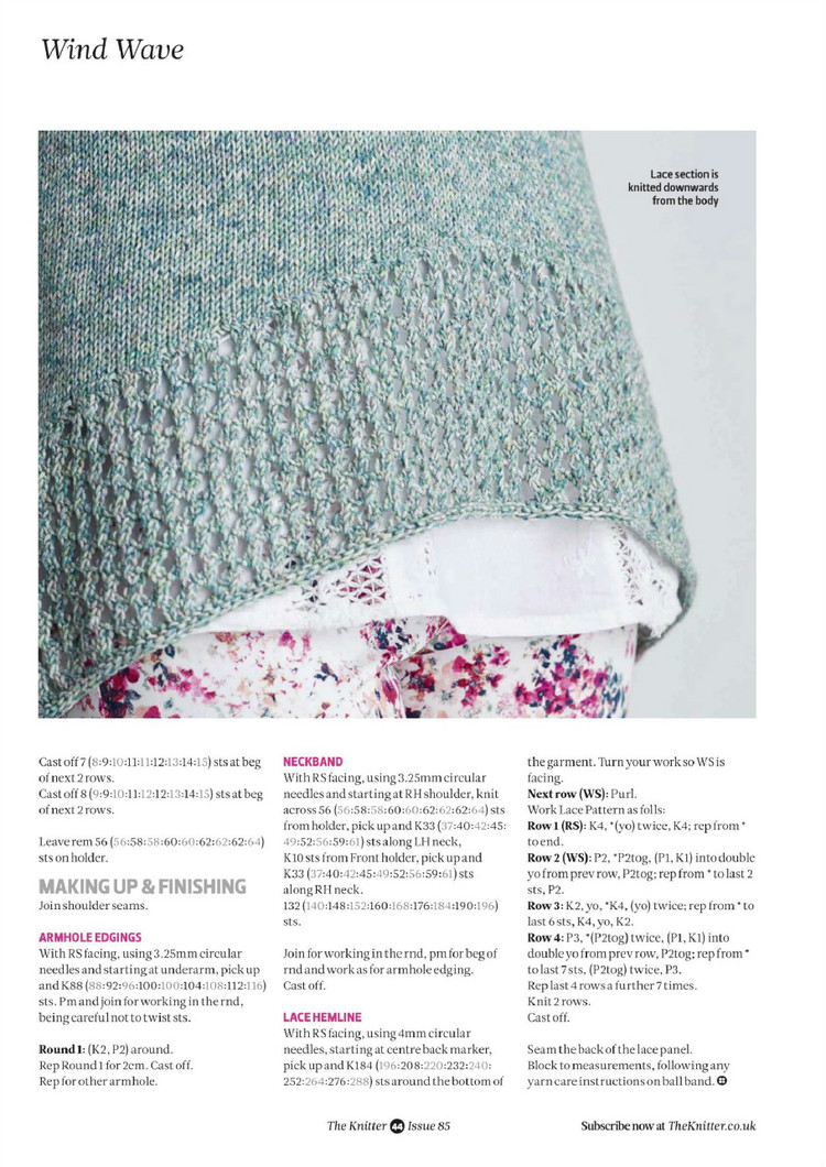 The Knitter Issue 85 2015 - 輕描淡寫 - 輕描淡寫