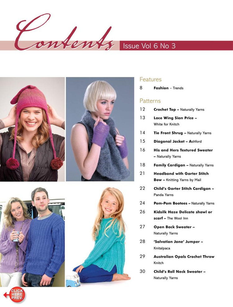 Australian Knitting  Volume 6 No3 2014 - 輕描淡寫 - 輕描淡寫
