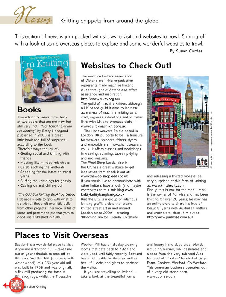 Australian Knitting  Volume 6 No3 2014 - 輕描淡寫 - 輕描淡寫