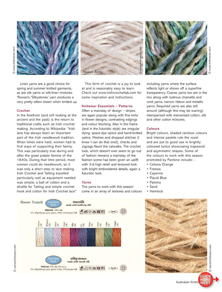 Australian Knitting  Volume 6 No3 2014 - 輕描淡寫 - 輕描淡寫