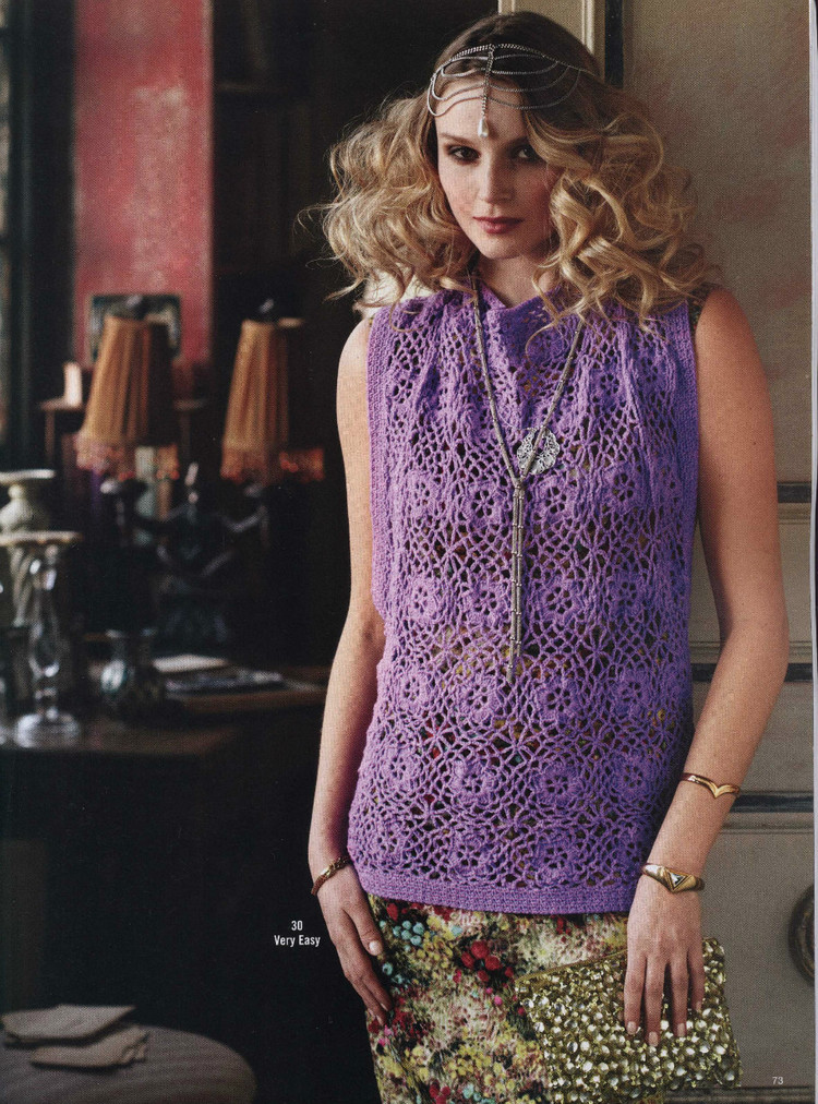 Vogue Knitting 2013 有漂亮鉤編長(zhǎng)裙 - 紫蘇 - 紫蘇的博客