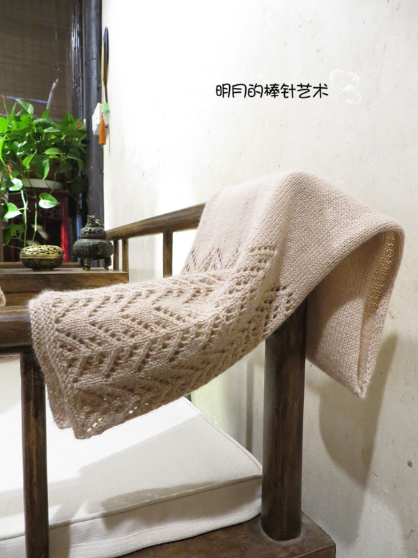 冬之戀（羊絨圍巾  視頻） - 明月的棒針?biāo)囆g(shù) - 明月的棒針?biāo)囆g(shù)