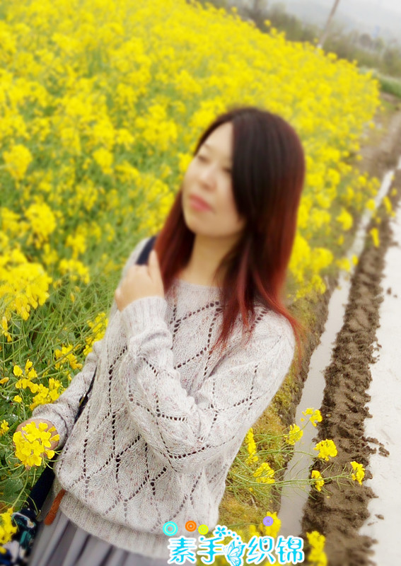 畫棠春----柔美馬海鏤空套衫 - 素手織錦 - 素手織錦的博客