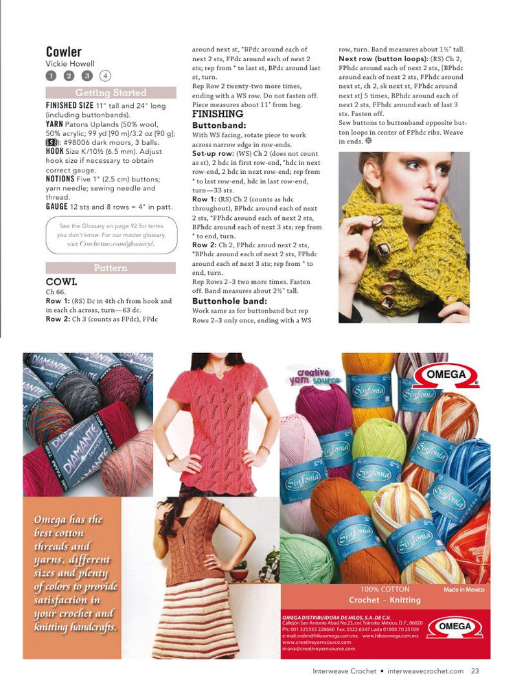 Interweave Crochet  Fall 2015 - 輕描淡寫 - 輕描淡寫