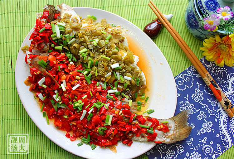 剁椒雙拼蒸烏魚 - 周太靚湯 - 周太靚湯