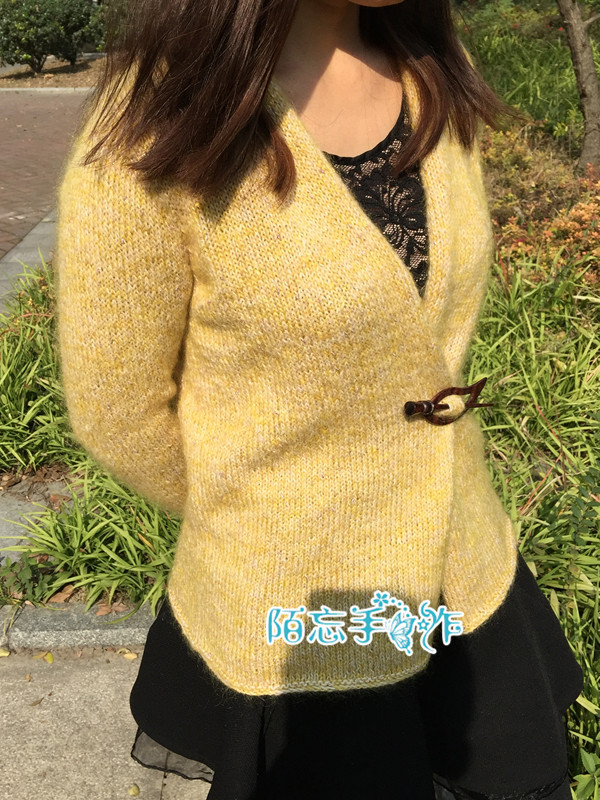 秋葉.原----簡單好織的開衫 - 陌陌 - 陌忘手工博客