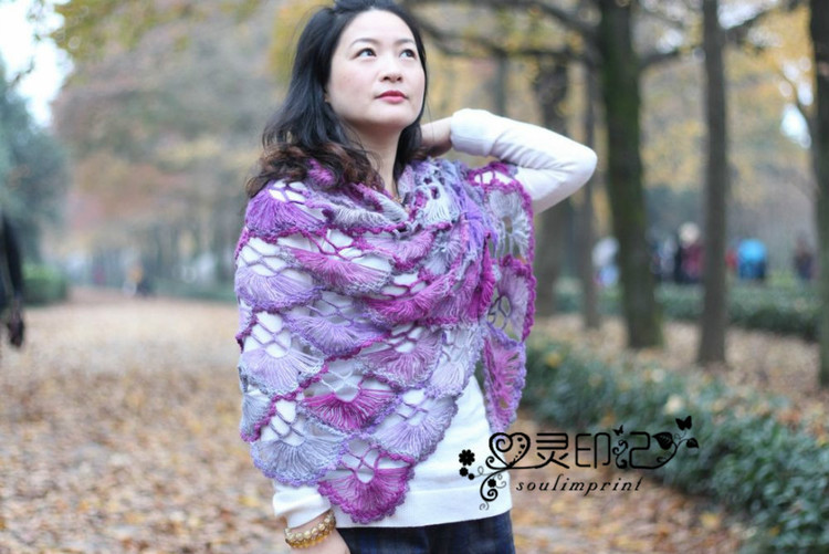 【心靈印記】合歡花——最接近合歡花顏色的披肩 - 心靈印記 - 指間紗
