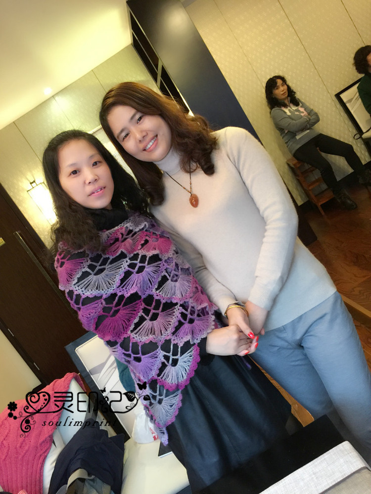 【心靈印記】合歡花——最接近合歡花顏色的披肩 - 心靈印記 - 指間紗