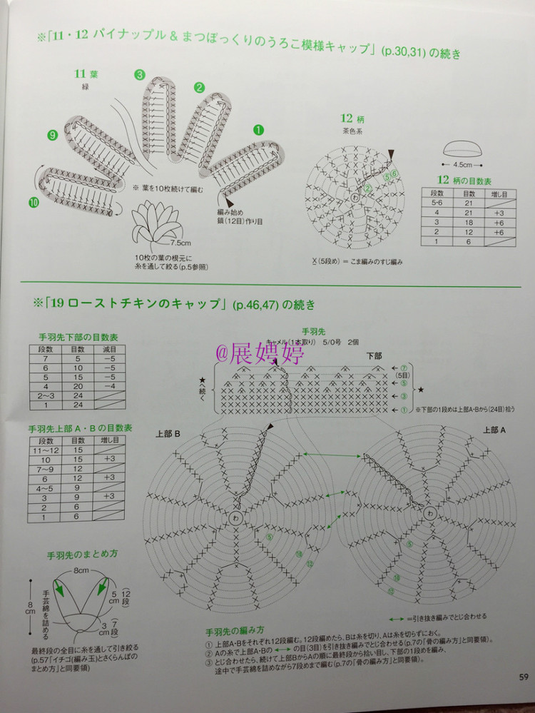 展娉婷新年禮物第二發(fā)：簡(jiǎn)單！鉤針編織孩子喜歡的水果·蔬菜·甜點(diǎn)帽子 - 展娉婷 - 展娉婷的鉤針世界