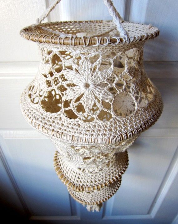 Vintage Crochet Lampshade