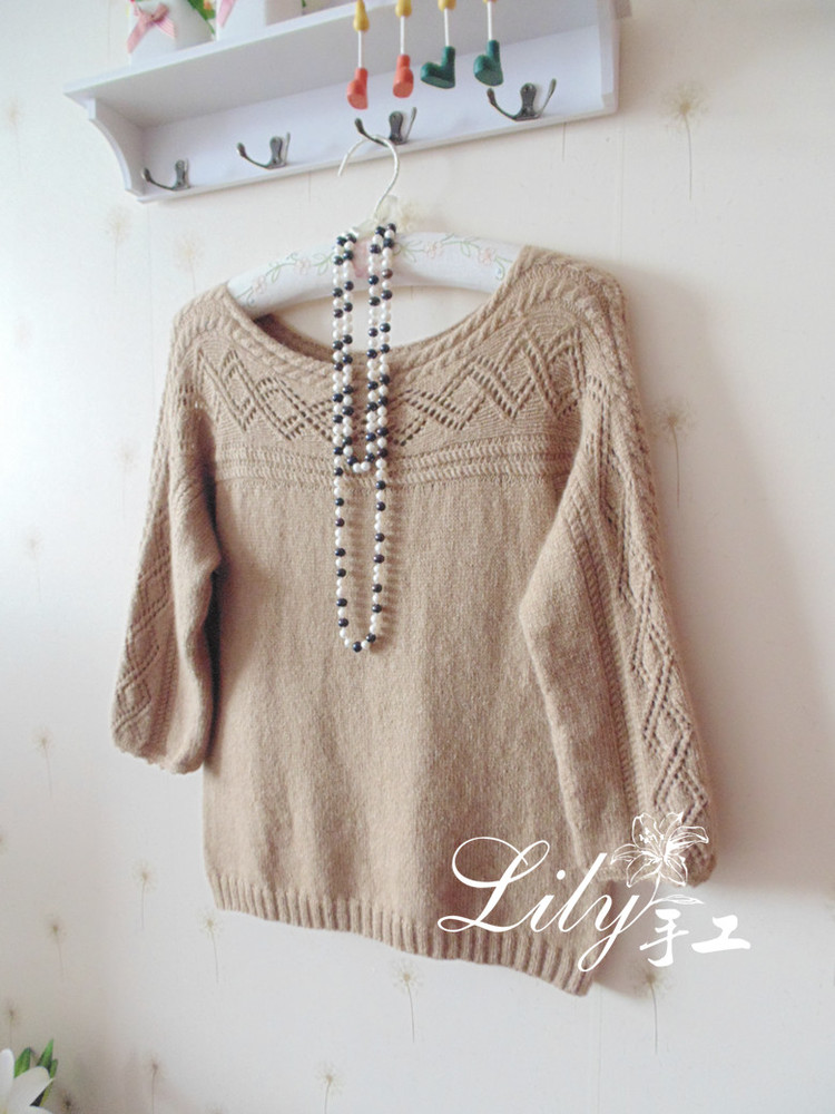 【Lily手工】--米蘭--鏈條小羊駝簡易套衫--指間紗群作業(yè)款 - Lily - Lily的手工編織天地