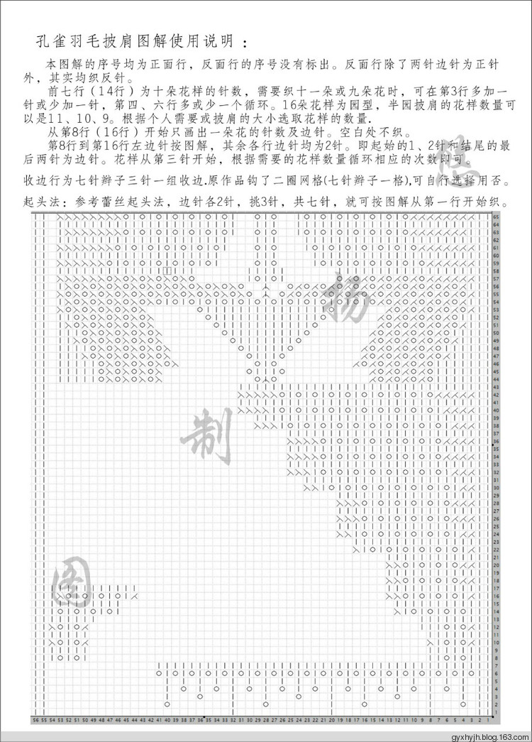 好看又好織的孔雀羽毛披肩 - 悠揚 - 春雨悠揚的編織博客