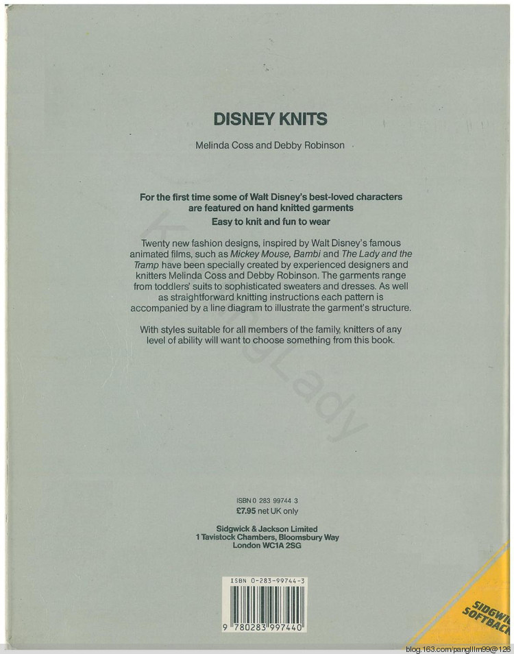 disney knits - 梨花帶雨翻譯 - 我的博客