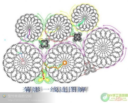 “菊影”一線連（一片藍(lán)天老師的教程） - wl961121 - 人生淡如菊的博客