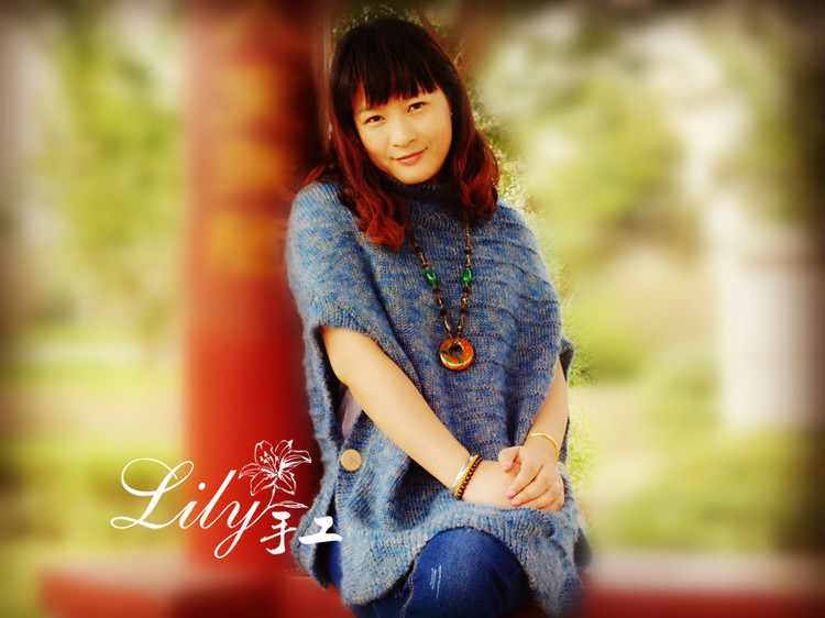 【Lily手工】--守望--仿外網(wǎng)大牌披肩式罩衫 - Lily - Lily的手工編織天地