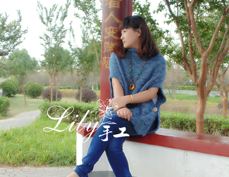 【Lily手工】--守望--仿外網(wǎng)大牌披肩式罩衫 - Lily - Lily的手工編織天地
