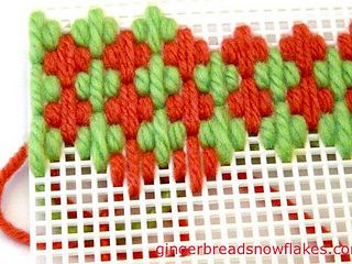 Plastic Canvas: Hungarian Stitch by gingerbread_snowflakes, via Flickr