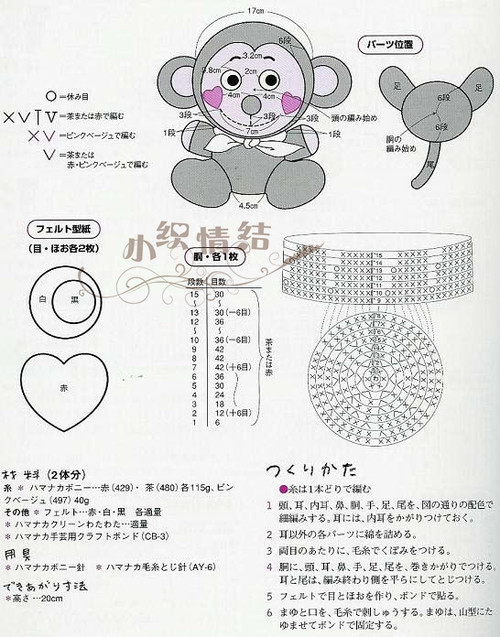 萌萌猴---猴年吉祥物哦 - 小織情結(jié) - lee小織兒的手作時間