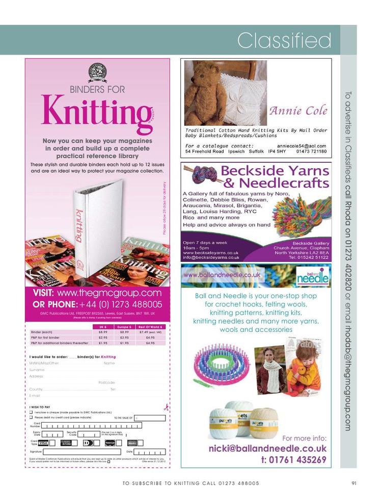 Knitting  Issue 103 2012 - 輕描淡寫 - 輕描淡寫