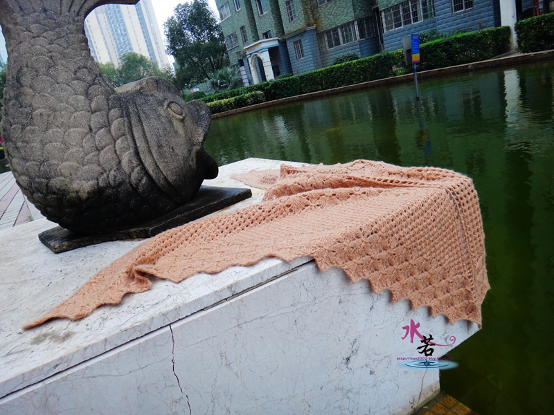 201534  初雪（BT厚實(shí)版披肩） - 水若 - 滿溪流水香