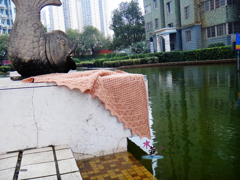 201534  初雪（BT厚實(shí)版披肩） - 水若 - 滿溪流水香