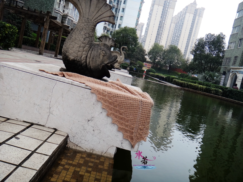 201534  初雪（BT厚實(shí)版披肩） - 水若 - 滿溪流水香