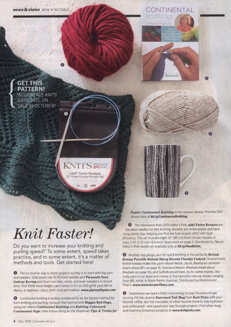 Interweave Knits  Fall 2015 - 輕描淡寫(xiě) - 輕描淡寫(xiě)