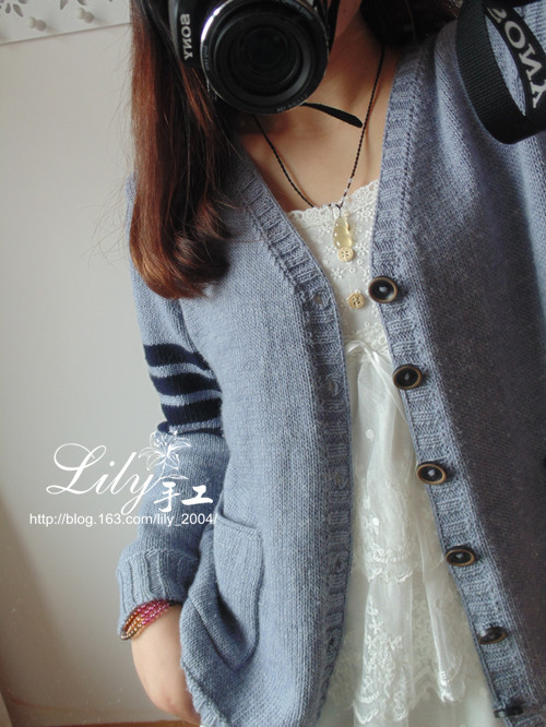 【Lily手工】--星晨--簡潔款開衫 - Lily - Lily的手工編織天地