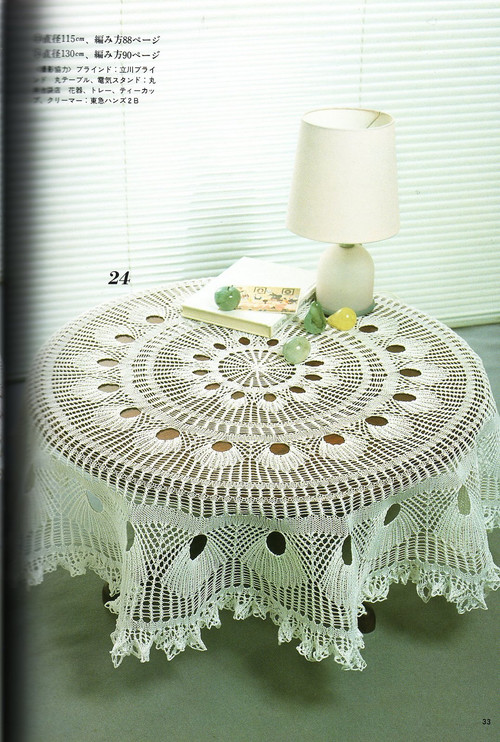 白色棒針蕾絲臺(tái)布 上KNITTED LACE DESINGNS OF THE MODERN  MODE BOOK 1 - Daphne - 因?yàn)閻?ài)所以愛(ài)