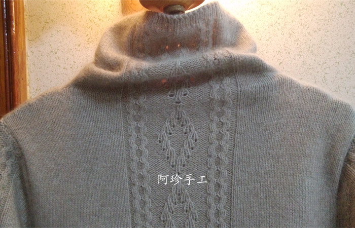 【阿珍手工】倩影—堆領(lǐng)毛衣—九色鹿昆侖山羊絨 - 阿珍 - 阿珍手工編織