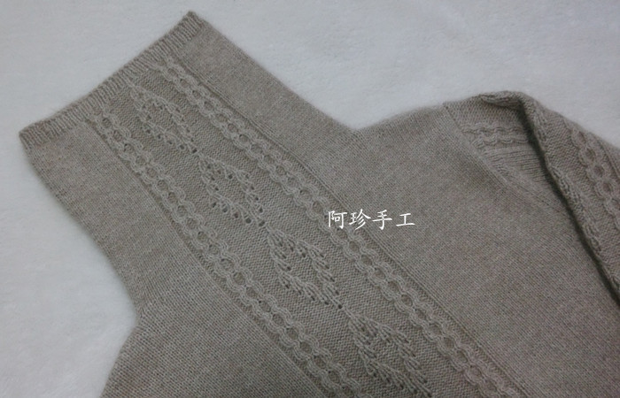 【阿珍手工】倩影—堆領(lǐng)毛衣—九色鹿昆侖山羊絨 - 阿珍 - 阿珍手工編織