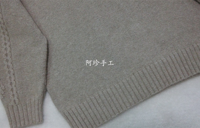 【阿珍手工】倩影—堆領(lǐng)毛衣—九色鹿昆侖山羊絨 - 阿珍 - 阿珍手工編織