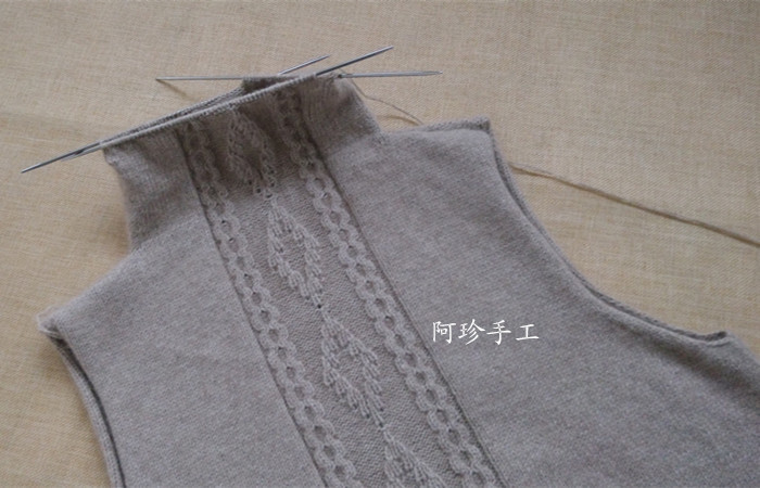 【阿珍手工】倩影—堆領(lǐng)毛衣—九色鹿昆侖山羊絨 - 阿珍 - 阿珍手工編織
