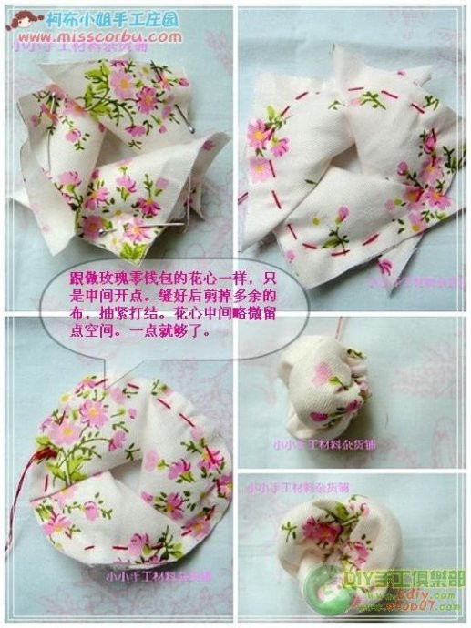 各類(lèi)布藝花制作過(guò)程 - 81226646 - 榴蓮