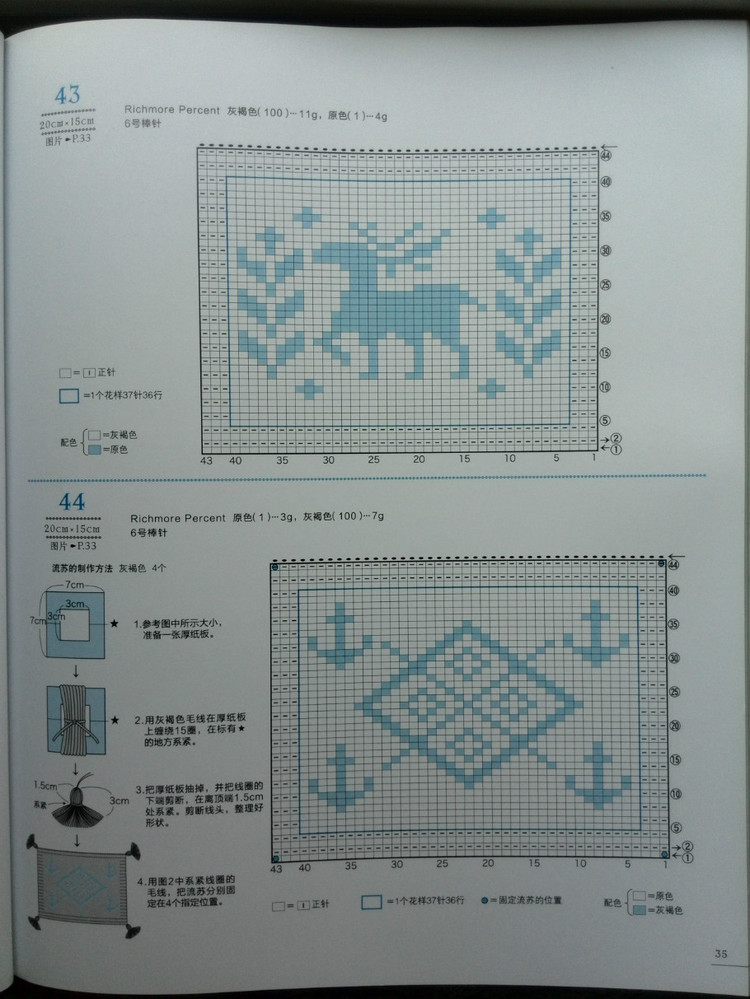 可單片使用的100種北歐風棒針編織花樣 - 壹一 - 壹一的博客