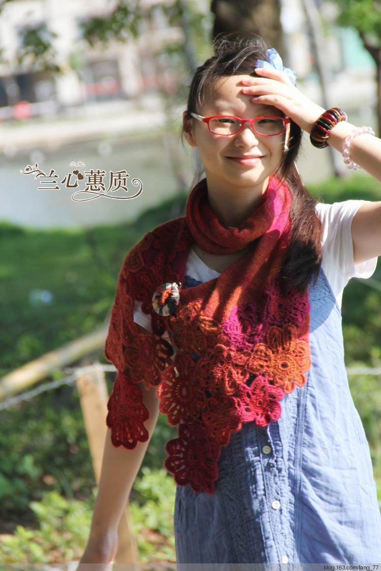 山菊花圍巾~~（蘭心蕙質(zhì)2014） - 蘭心蕙質(zhì) - 蘭心蕙質(zhì)藍(lán)云海