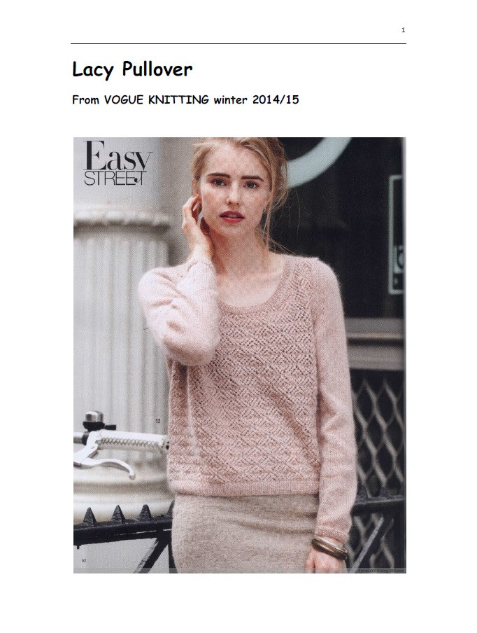 小熊翻譯——迷宮 Lacy Pullover - ferrero1869 - 小熊的天地