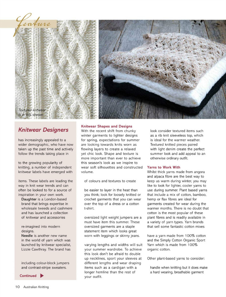 Australian Knitting Volume 7 №4 - 輕描淡寫 - 輕描淡寫