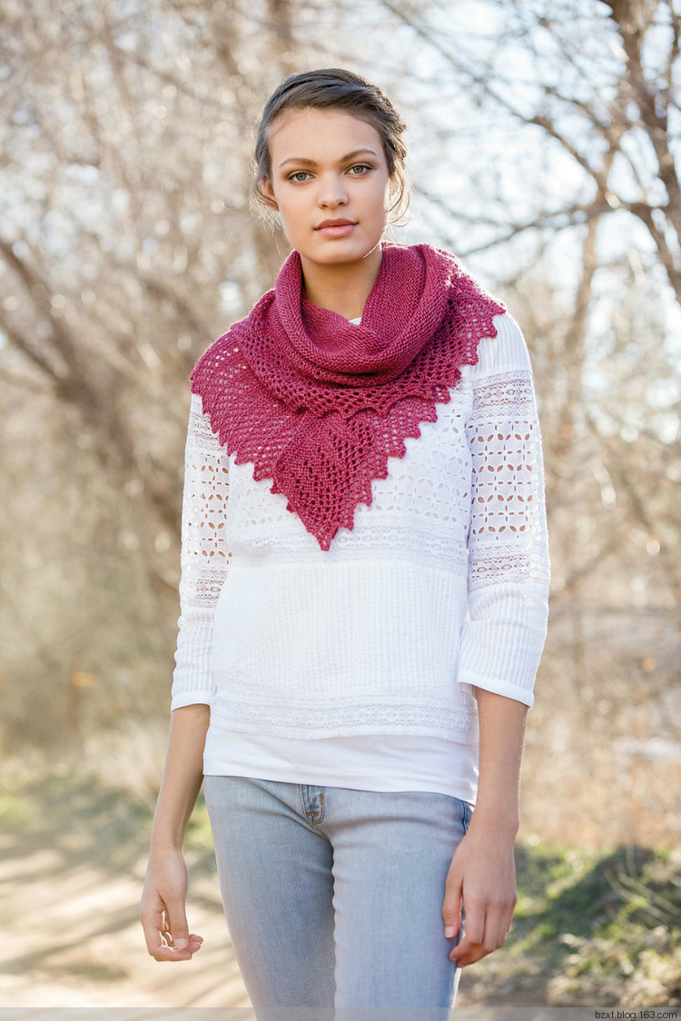 Larkspur飛燕草  （Interweave Knits 夏 2015） - 編織幸福 - 編織幸福的博客